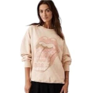 American Eagle Outfitters Oversized Rolling Stones Sweatshirt